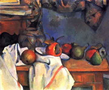 Stillleben mit Granatapfel und Birnen 2 Paul Cezanne Ölgemälde